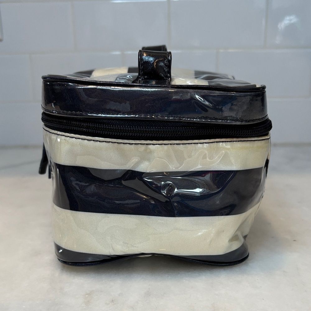 Kate Spade Cosmetics Bag Striped Travel Toiletry Cosmetic Case Pouch - Picture 8 of 16